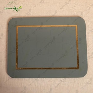 Natural Bamboo Coaster <b>Tray</b> – Eco Friendly Bamboo <b>Drink</b> Coaster for Table & Home Decor - Product Image 5