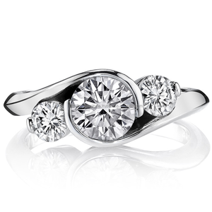 Anillo de Compromiso de Plata de Ley 925 con Corte Redondo y Diamante, para Mujeres Modernas, Certificado IGI, Claridad VVS, Joyería de Regalo - Product Image 1