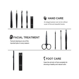 Kit professionnel de manucure et pédicure avec étui en cuir PU, vente en gros, outils de soin des ongles professionnels en acier inoxydable - Product Image 2
