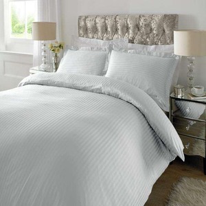 Ensemble de housse de couette rayée en coton 400TC pour la maison, utilisable toute l'année - Product Image 2