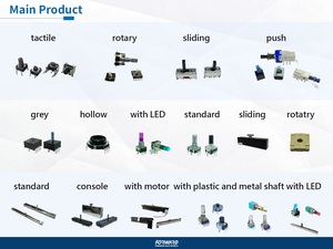 Composants électroniques Potentiomètre linéaire coulissant à double canal avec résistance de 5,1 à 500 K et tolérance de 20 % - Product Image 3