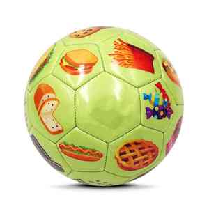 Ballon de football de sport d'équipe durable à surface texturée, vessie en latex, 400-440g, cuir PU, imperméable, cousu à la machine, logo personnalisé - Product Image 2