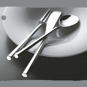 Ensemble de couverts en acier inoxydable, cuillères, fourchettes et couteaux, style incroyable, manche en bois, miroir argenté poli, ensemble de couverts cuillères, fourchettes et couteaux - Product Image 3