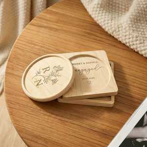 Custom Logo Implant Durable Classic Washable Eco-Friendly <b>Wooden</b> <b>Square</b> Tea Coasters Dining Table Living Room Universal Oversea - Product Image 6