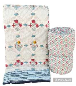 Edredones de Algodón Puro de Doble Cara con Hermoso Diseño Estampado a Mano, Proveedor Mayorista para Tiendas de Decoración del Hogar - Product Image 3