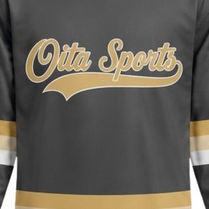 Men Charcoal Gray Sublimated <b>Ice</b> Hockey V Neck Striped Jersey Polyester Sports Shirt Team Wear Match Training Athletic Apparel - Product Image 5
