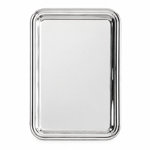 Bandeja de Servicio de Acero Inoxidable de Lujo, Espejo Pulido, Plato Decorativo de Metal con Borde Ondulado para Hotel, Restaurante, Buffet - Product Image 4