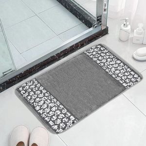 Tappetino da Bagno di Lusso Contemporaneo, Moderno Tappeto Argento per Bagno con Design Unico, Elegante Arredo Doccia, Collezione Classica di Tappetini da Bagno - Product Image 3