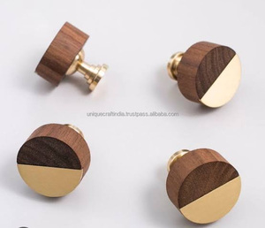 Poignées de cuisine en marbre massif de conception personnalisée supérieure bouton de tiroir en pierre sculptée matériel décoratif pour la décoration intérieure artisanat en pierre - Product Image 6