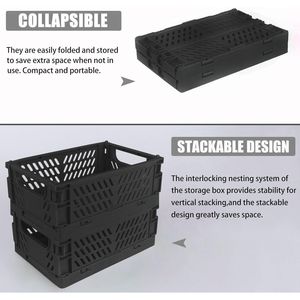 2-Pack Mini Foldable <b>Plastic</b> Storage <b>Baskets</b> for Home Kitchen Bedroom Bathroom Office Organization Offi Mini <b>Plastic</b> <b>Baskets</b> - Product Image 2
