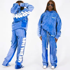 <b>Pink</b> Hooded <b>Tracksuit</b> <b>Set</b> Women Casual Full Sleeve Sweatshirt and Pants with Side Pockets Drawstring Autumn Wear Letter Print - Product Image 6