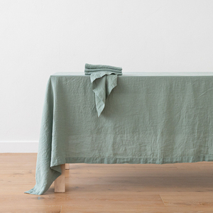 Nappe de table moderne de luxe en couleur unie, faite à la main, 100% lin, de haute qualité, fournisseur et fabricant de linge de table sur mesure - Product Image 3