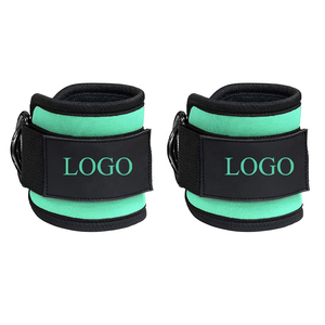 Oem Gym Fitness Training Ankle <b>Straps</b> Comfortable Soft Neoprene Fabric Customizable Color Size Non-slip Protection Ankle <b>Straps</b> - Product Image 1
