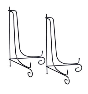 Présentoir en métal noir pour assiettes, support de présentation en fer de 8 pouces pour assiettes, livres et autres articles - Product Image 1