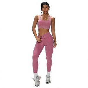 Conjunto Deportivo de Yoga para Mujer, Sujetador Deportivo y Leggings, Dos Piezas, Ropa Deportiva para Ejercicio, Entrenamiento y Fitness - Product Image 1