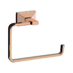 Support mural carré de luxe en or rose pour serviettes, porte-serviettes en cuivre pour salle de bain, porte-rouleau de papier toilette - Product Image 1