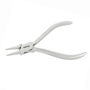 Alicates Profesionales para Nariz de Cabra con Mango Ranurado de 130mm, Acero Inoxidable, Hechos a Mano, Alto Rendimiento, Herramientas de Joyería Nafko Industry - Product Image 1
