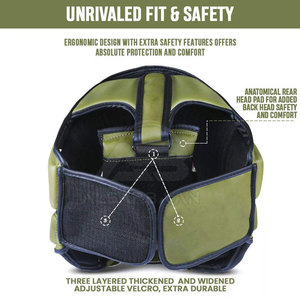 Protectores de Cabeza Más Vendidos en 2026 para Protección Facial Completa, para Kick Boxing, MMA, Entrenamiento, para Adultos - Product Image 3
