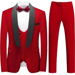 Traje de Hombre de Terciopelo de 3 Piezas para Novio, Traje de Caballero con Botones, Esmoquin de Terciopelo, Transpirable, con Logotipo Personalizable - Product Image 5
