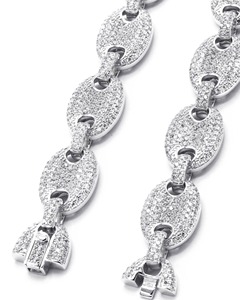 Meilleurs prix D VINS JEWELS CUB50 Collier pour homme Hip Hop en or 10K 14K plaqué rhodium, maillons cubains Miami Infinity, diamant de laboratoire - Product Image 6