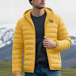 <b>Men</b> Puffer <b>Jacket</b> Warm Winter Casual Lightweight <b>Long</b> Sleeve Zippered Streetwear Outdoor Fashion Trend <b>Men</b> Puffer <b>Jacket</b> - Product Image 3