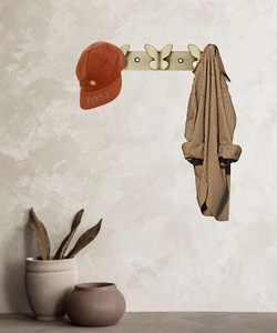 Porte-manteau mural papillon minimaliste pour manteaux et casquettes, à fixer derrière les portes ou les murs, design sculpté durable - Product Image 1