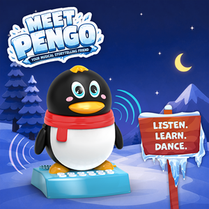 Pengo Dancing Penguin Educational Musical Toy for 2-4 Years-Rechargeable for Speaker Storytelling Learning Rhymes <b>ABS</b> - Product Image 4