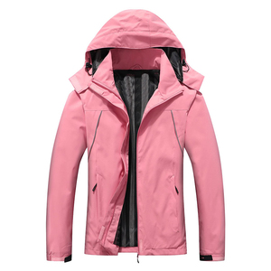 High Quality Women's <b>Long</b> Sleeve Zipper Stand Eco-Friendly <b>Waterproof</b> Softshell <b>Jacket</b> 2025 Factory Price Winter Cotton Top - Product Image 1