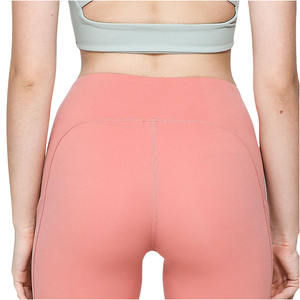 Leggings Deportivos para Mujer, Transpirables, Tejidos, de Cintura Media, Elásticos, con Logotipo Personalizado, Bolsillos, Spandex/Poliéster, Secado Rápido, Ecológicos - Product Image 6