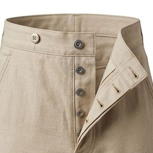 Pantalon de style Guerre Civile, look rétro, en toile légère, coupe droite, fermeture sécurisée - Product Image 6