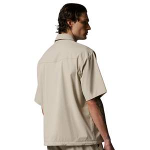 Camisa de nailon para hombre con cordón, manga corta, ligera, informal, para verano, corte holgado, suministro al por mayor OEM - Product Image 6