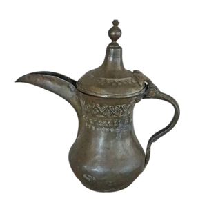 Silver Plated Premium Middle East Style Metal Dallah <b>Coffee</b> Pot Tea <b>Maker</b> Durable Design for Traditional Use Dallah - Product Image 3