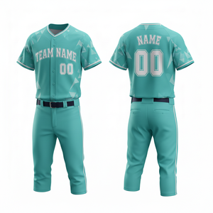 Maillot de baseball personnalisé en polyester à séchage rapide et respirant, uniforme de sport imprimé par sublimation de haute qualité (avant) - Product Image 6