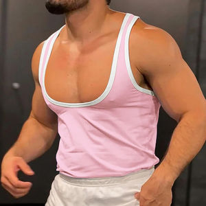 Camiseta sin mangas de punto para hombre, chaleco deportivo transpirable, ropa de calle informal, tallas grandes S-5XL, Spandex/Algodón - Product Image 6