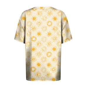เสื้อยืดคอกลมแขนสั้นสีขาวสำหรับผู้หญิง ผ้าฝ้ายถัก 100% ระบายอากาศได้ดี ทรงปกติ สีพื้น ใส่ได้ทุกฤดู - Product Image 3