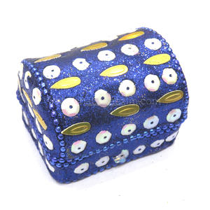 Affordable Metal Jewelry Box Metal Craft Jewelry Box Indian Handcrafted Storage Box Custom Wedding Favors Small Gift Box - Product Image 2