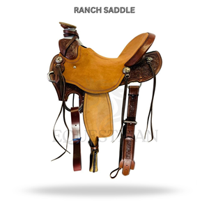 Ranch Western Saddle Horse Riding Saddle Equestrian <b>Equipment</b> - Product Image 2
