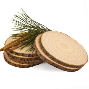 Posavasos de Madera Natural Rústica al por Mayor con Corteza, Hechos a Mano, de Madera de Mango, Redondos, para Decoración de Mesa - Product Image 2