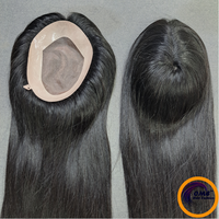 Topper de cheveux naturels Remy pour femme, base Mono PU, ondulations naturelles, léger et respirant