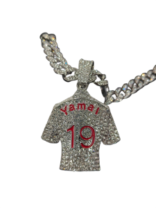 Colgante de Plata 925 de Lujo con Incrustaciones de Diamantes, Corte Redondo Micro Pavé, Unisex, para Uso Diario, en Venta - Product Image 4