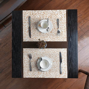 Modern Cotton Table <b>Placemats</b> Non-Slip Washable Heat Resistant Mats for Dining Room & Kitchen - Product Image 2