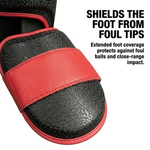 Protège-tibias de baseball en gros, protège-jambes pour frappeurs, protège-jambes de protection pour le baseball avec double fermeture à sangle, équipement sportif pour jeunes et adultes - Product Image 6