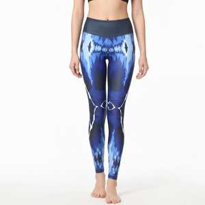 Nuevas llegadas: Leggings de gimnasio para mujer de cintura alta, transpirables, de secado rápido, ecológicos, con diseño en T, color personalizado, patrón sólido, para yoga y fitness. - Product Image 5