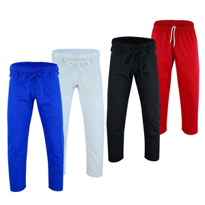 Pantalon de MMA noir unisexe pour adultes, coupe régulière, tissu respirant en spandex 220g, logo personnalisé, vêtements de sport - Product Image 2