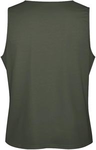 Débardeur sans manches pour homme, imprimé palmiers dégradés, col rond, tricoté, 100% coton, vêtements décontractés - Product Image 3