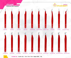 Pinces à épiler pour extensions de cils en acier inoxydable, best-seller, multicolores, testées à la main, légères, faciles à utiliser - Product Image 6