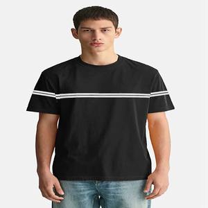 Camiseta Personalizada con Estampado Puff Fit Size para Hombre, Camiseta Vintage con Gráficos, Impresión de Logotipo Personalizado, Camiseta Streetwear OEM - Product Image 2