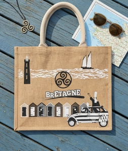 Elegant Custom Printed <b>Jute</b> Tote <b>Bag</b> Eco Friendly Grocery Carry <b>Bag</b> for Office <b>Shopping</b> Trade Shows and Branding - Product Image 4