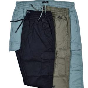 ESDY Pantalon cargo tactique décontracté à taille moyenne pour hommes, pantalon léger en toile avec fermeture élastique pour les activités de plein air - Product Image 6