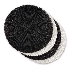 Beaded <b>Drink</b> <b>Coasters</b> with Glass Waterproof European Style Custom Logo Personalized Corporate Gifts Custom Colors & Sizes - Product Image 6